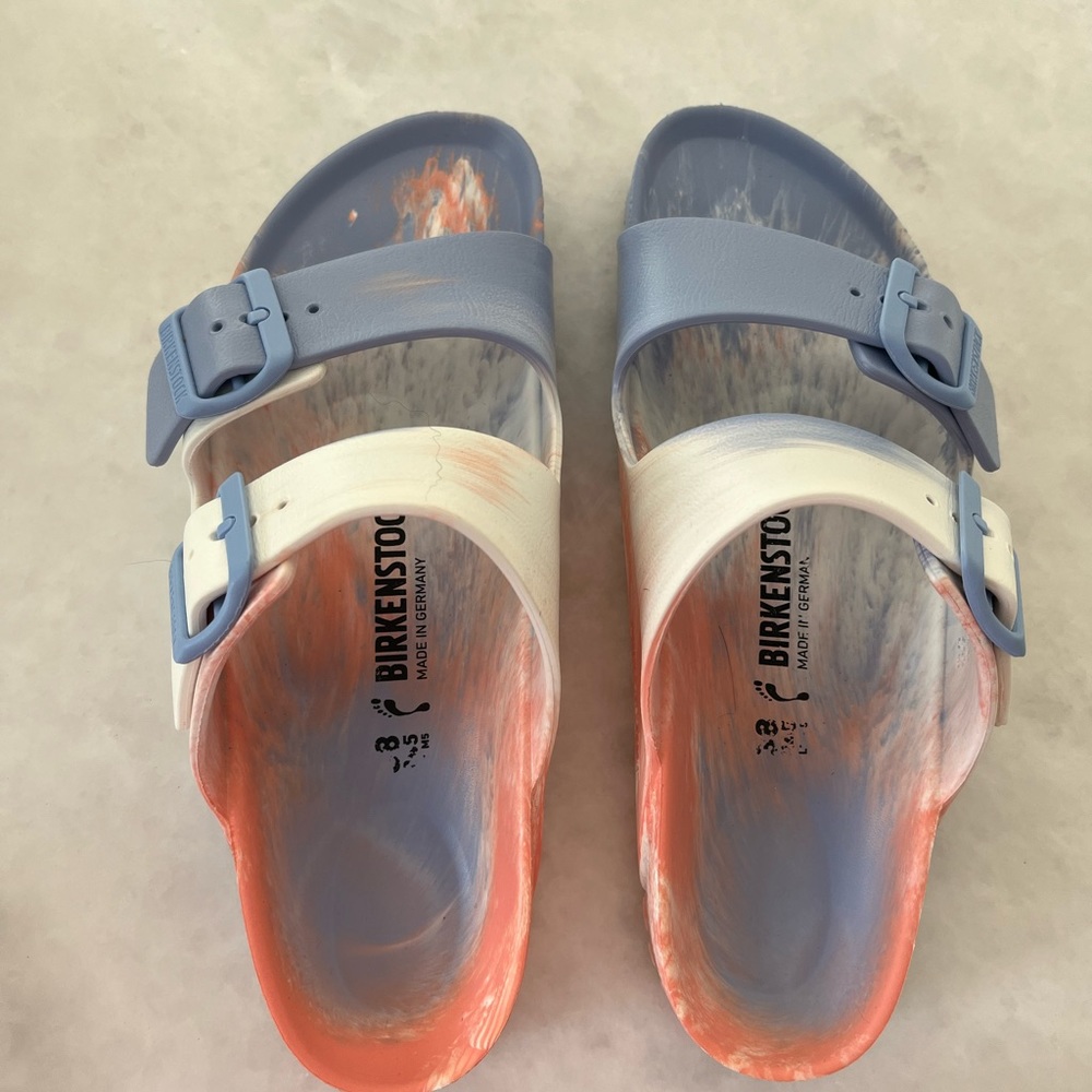 Arizona  blue tie dye slide sandal